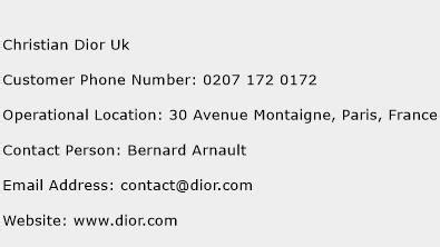 contacter dior|Dior customer service uk.